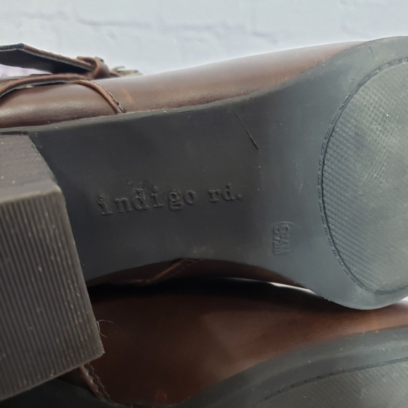 INDIGO RD. Irsalma Knee High Boots Brown Size 9.5 - Picture 11 of 16